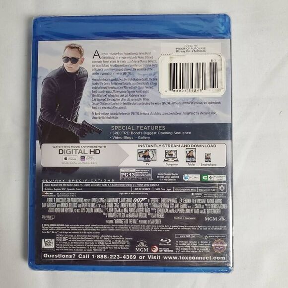 Spectre Blu-ray + Digital HD James Bond 007 - Picture 2 of 2